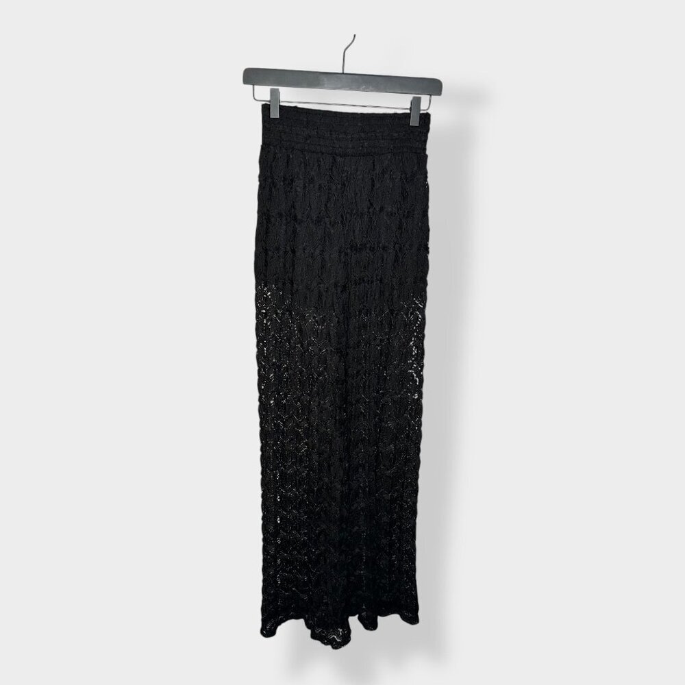 Altar'd State Black Lace Flared Pant